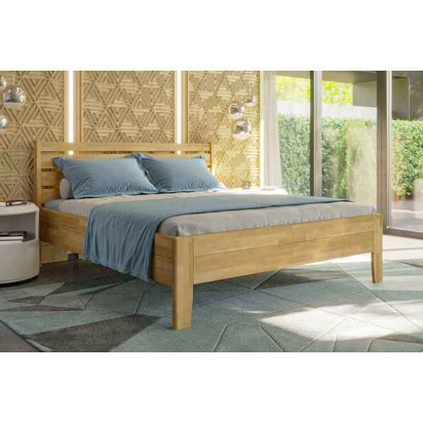 Celomasivní postel Karin 90x200 buk BK1