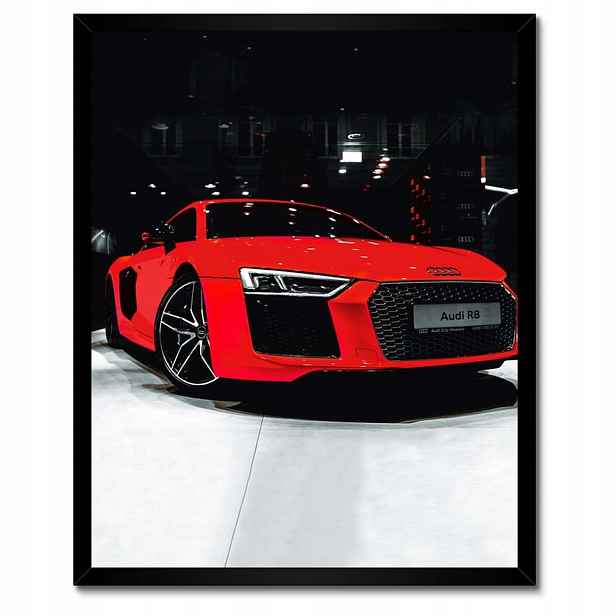 Plakáty v rámu 40x50 Červené Audi Audica R8
