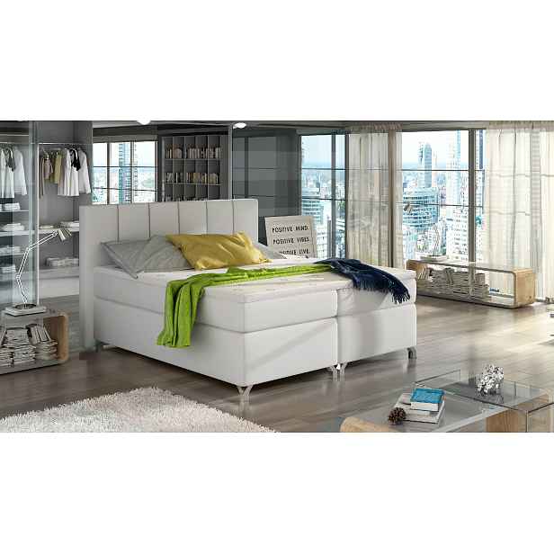 Boxspring Basilio Rozměr: 180 x 200 cm, látka: Soft 17, Varianta: Bez LED osvětlení
