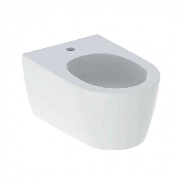 Geberit ONE - Závěsný bidet, skrytý přepad, otvor pro baterii, alpská bílá 500.690.JT.1