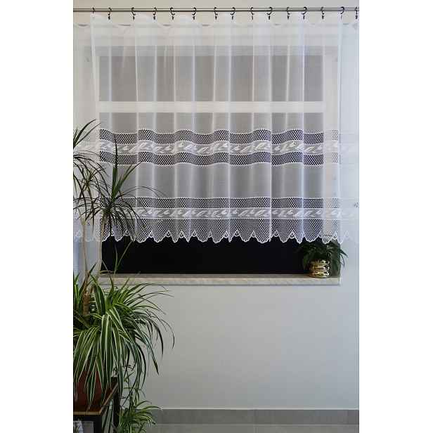 Mg Záclona žakár 31589 Bílá 350x160 cm hotová obšitá Bt