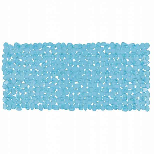 Spirella protiskluzová podložka do vany Riverstone, modrá, Pvc, 75 x 36 cm