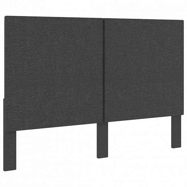 vidaXL Čelo postele tmavě šedé textil 180 x 200 cm