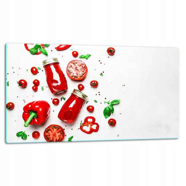 7v1 Skleněná Deska Na Krájení 52x30 Paprika