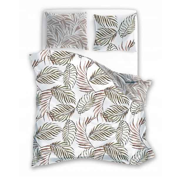 Povlečení saténové 160x200 Boho 02 listy