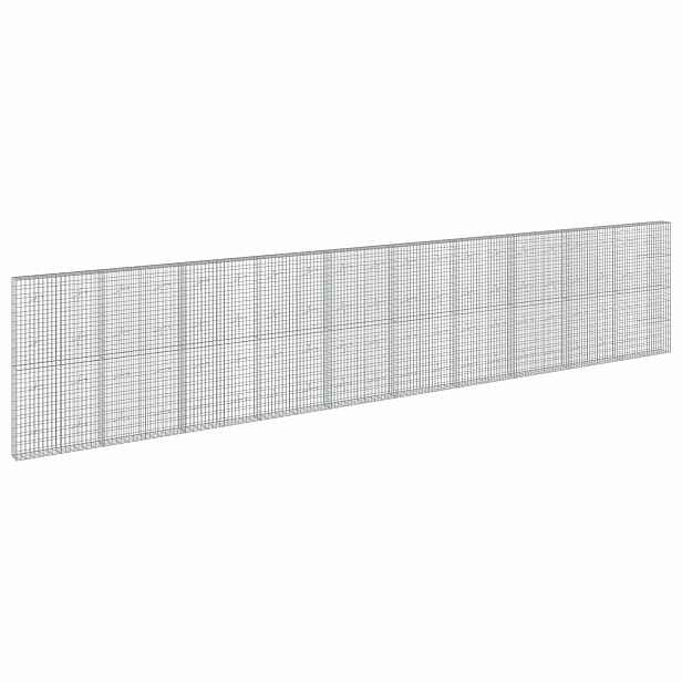 vidaXL Gabion s drátem 3,5 mm a síťkou 5x10 cm 1000x20x200 cm