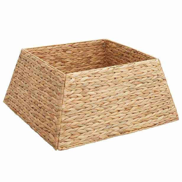 vidaXL Vánoční obojek na stromek Čtvercový Hnědá 60 x 60 x 28 cm