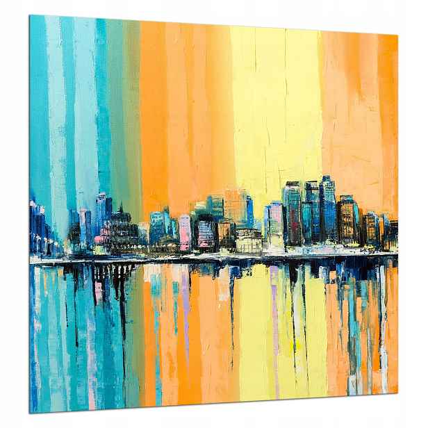 Skleněná Ochranná Deska 60x65 Město