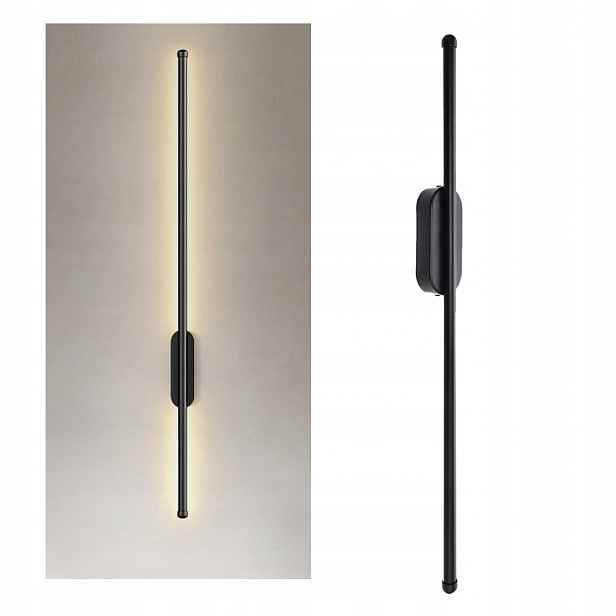Moderní nástěnná Led lampa dlouhá 60 cm černá Loft