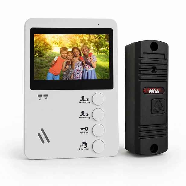 Sada videotelefonů Mia VID 4W-42 Pro Bl domofonová stanice do branky