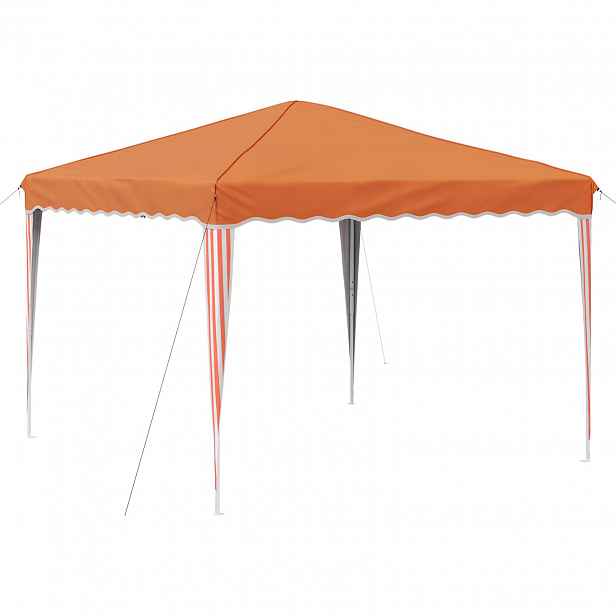 vidaXL Párty stan s výsuvným stánkem 288 x 288 x 245 cm Oranžová