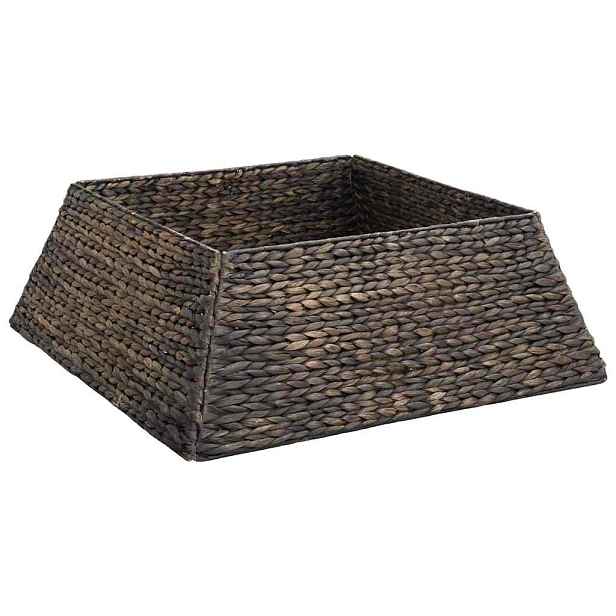 vidaXL Vánoční obojek na stromek Čtvercový Černá 70 x 70 x 28 cm