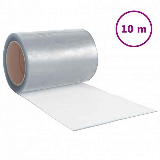 vidaXL Závěs do dveří průhledný 300 mm x 2,6 mm 10 m PVC