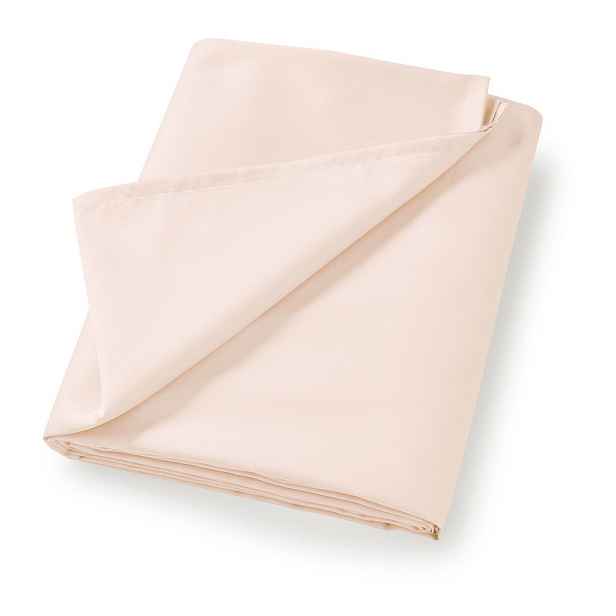 Béžové prostěradlo z bavlněného saténu 180x260 cm Cotton Sateen – Bianca