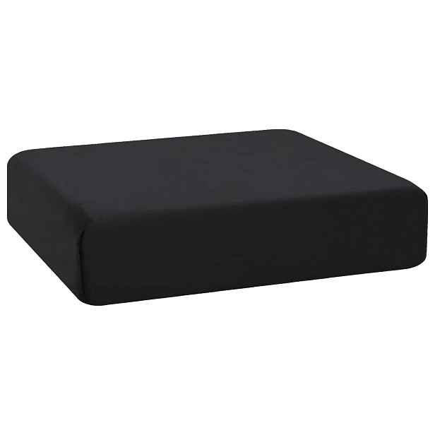 vidaXL Polštář na sedák 40 x 40 x 11 cm PU pěna Černá