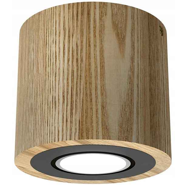 Bodové svítidlo Stropní svítidlo Dřevo Downlight Wood Hnědá Černá 1xGU10