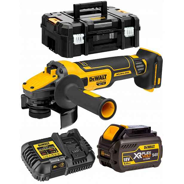 Bruska Bldc 125mm 1x6Ah 18/54V Dewalt DCG409T1