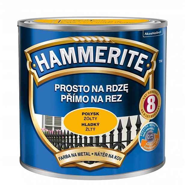 Hammerite Barva na rez 2,5L Žlutý Lesk