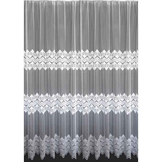 Mg Záclona 619/89 Bílá 250x240 cm hotová s páskou Skr
