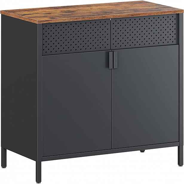 Příborník Na Kuchyňské Nádobí 80 CM, Černý