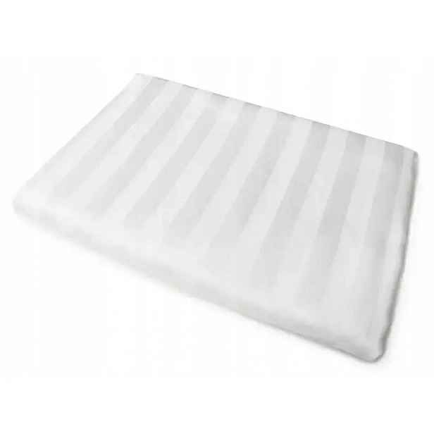 Prostěradlo 180x240 Tivoli bílé proužky 1 cm 140 g/m2 saténové