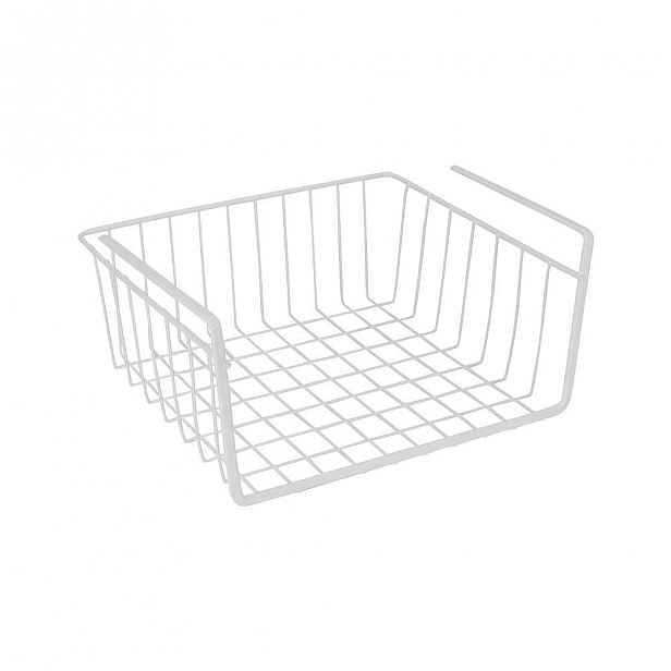 Závěsný úložný koš na poličku Metaltex, šířka 30 cm