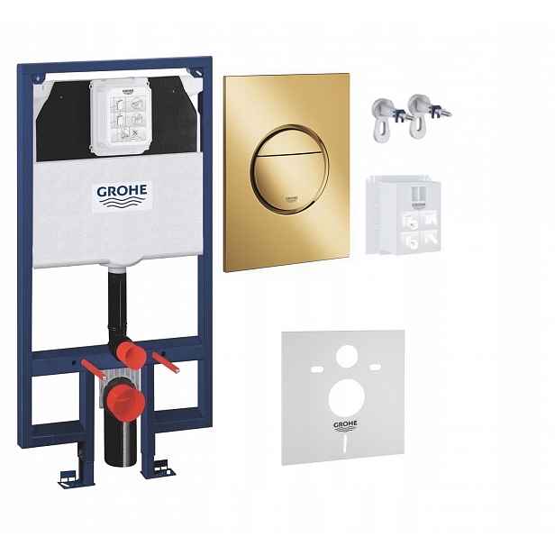 Kompletní podomítkový Wc set 5v1 – stojan Grohe Slim tlačítko