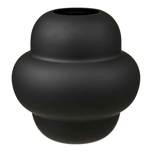 Černá skleněná váza (výška 20 cm) Vera – House Nordic