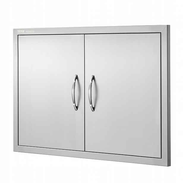 Vevor Dveře do skříně s dvojitými dveřmi a odkrytým úchytem 838x558x46 mm