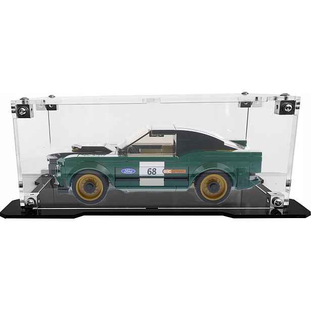 Vitrína s černou základnou pro sadu Lego 75884 – 1968 Ford Mustang Fastback