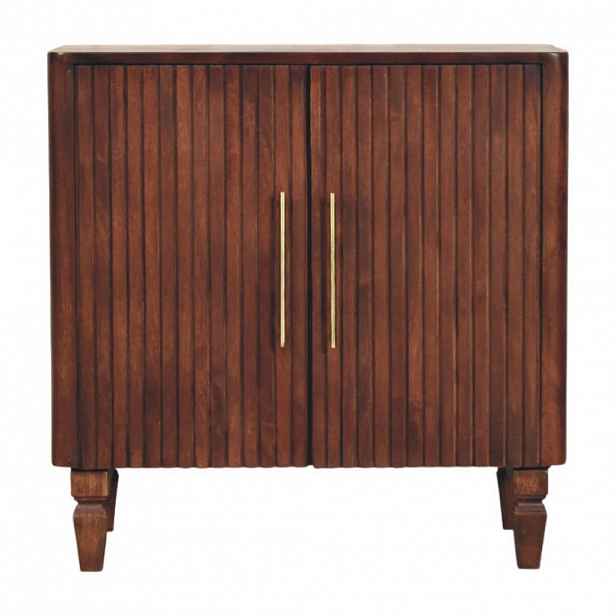 Artisan Furniture KOMODA s ušlechtilým povrchem v barvě kaštanu, 6 zásuvek, hnědá