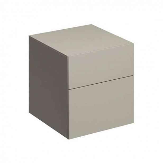 Geberit Xeno 2 - Boční skříňka 45x51 cm se zásuvkami, šedobéžová 500.504.00.1