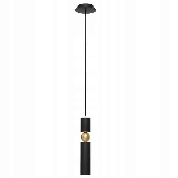 Závěsná lampa Alas Černá 1xGU10 Stropní Svítidlo do obývacího pokoje Moderní
