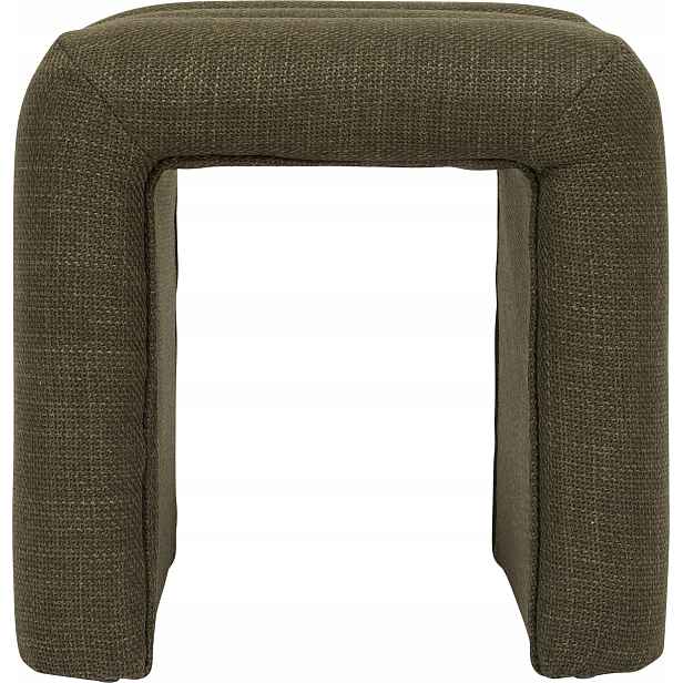 Stůl Čalouněný Polyester Khaki 43X42X44 CM