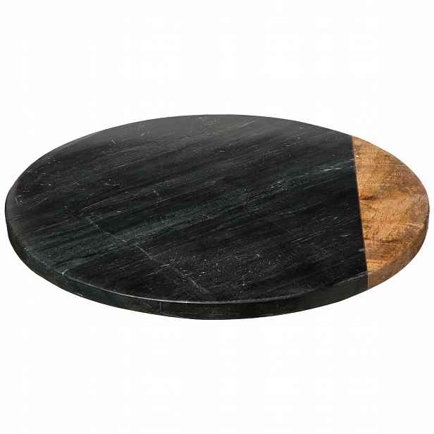 Otočná Mramorová Miska Černá Geom Hygge 30 cm