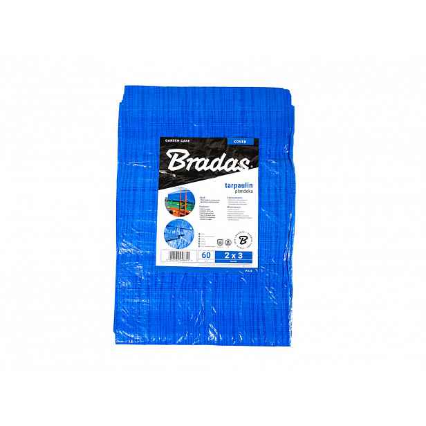 Plachta krycí vyztužená modrá 2 x 3 m, 60 g/m2 BRPL2/3 3926.90.97