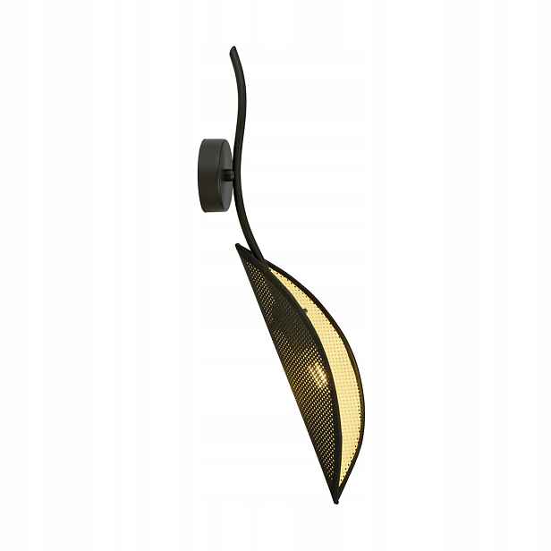 Nástěnné svítidlo Emibig Lotus 1xE14 10W Černá/Zlatá, Etno styl, IP20