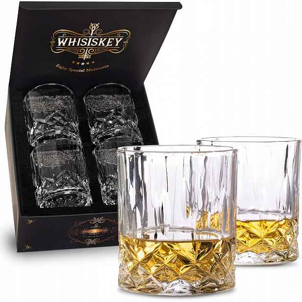 Sada 4KS Sklenice Na Whisky 310ML Dárek Pro Muže