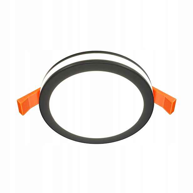Stropní svítidlo kulatá, černá, teplá barva Maytoni