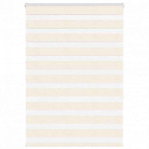 vidaXL Zebra roleta mramorově béžová šířka látky 110,9 cm polyester