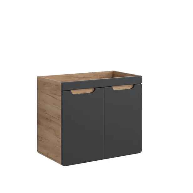 Comad Závěsná skříňka pod umyvadlo Aruba 8204 70 cm dub craft zlatý/vesmírně šedá