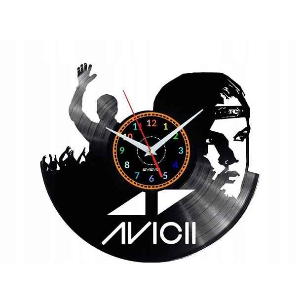 Dj Avicii Dárek Originální dekorace do domu Hodiny z vinylové desky
