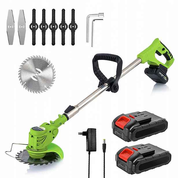 Elektrický Vyžínač Na Trávy Křovinořez 2AKU 21V 2AH