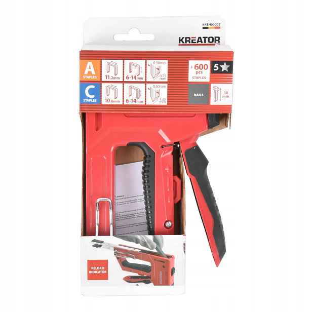 Kreator KRTH00002 Ruční sponkovačka 6-14mm Typ A-c