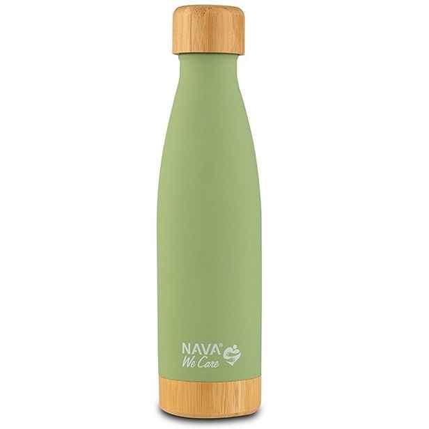 termoláhev 0,5l sv.ZELENÁ, "WE CARE", NR/bambus