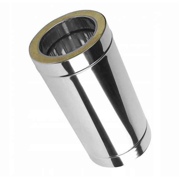 Trubka 0,5 m izolovaná fi 160 pro spalinový komín Inox 160/210 GR.0,8 MM