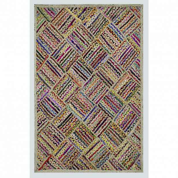 XXXLutz HADROVÝ KOBEREC, 120/170 cm, vícebarevná Linea Natura - Hadrové koberce - 006767014360