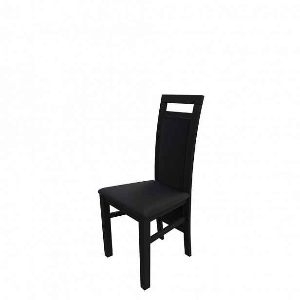 Židle do kuchyně MOVILE 47 - wenge / černá ekokůže