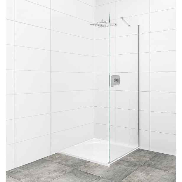 Boční zástěna ke sprchovým dveřím 80x195 cm Siko SK chrom lesklý SIKOSTENASK80