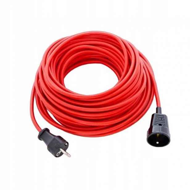 Kabel prodlužovací Basic Pps, 25m 230V, červený